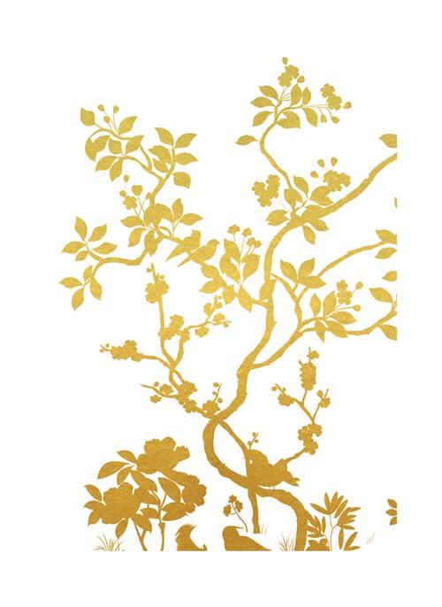 Gold Foil Nature Study II